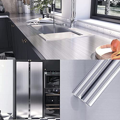 Fvlow Silber Kontaktpapier Aus Edelstahl Wandverkleidung Marmoroptik Marmor Folie Selbstklebende Tapete Für Badezimmer Küche Möbelfolie Selbstklebend Schrankfolien Selbstklebend 40cm×200cm Fvlow Silber Kontaktpapier Aus Edelstahl Wandverkleidung Marmoroptik Marmor Folie Selbstklebende Tapete Für Badezimmer Küche Möbelfolie Selbstklebend Schrankfolien Selbstklebend 40cm×200cm von Fvlow