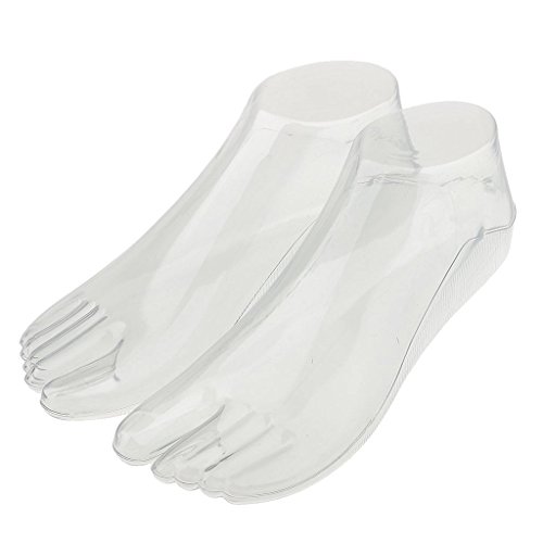 Fvoagaou 1 Paar weibliche Füße, Schaufensterpuppe, -Stil, Fußmodell für Sandalen, Schuhe, Socken, Schmuck, Display – transparent Fvoagaou 1 Paar weibliche Füße, Schaufensterpuppe, -Stil, Fußmodell für Sandalen, Schuhe, Socken, Schmuck, Display – transparent von Fvoagaou