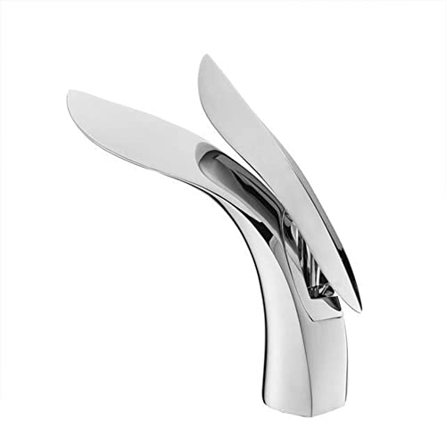 Wasserhahn Bad Einhandmischer Waschtischarmaturen, Moderner Elegant Stil Chrom Messing Waschtischarmatur Kaltes Und Heißes Wasser Vorhanden, Keramikventil Wasserhahn Bad Einhandmischer Waschtischarmaturen, Moderner Elegant Stil Chrom Messing Waschtischarmatur Kaltes Und Heißes Wasser Vorhanden, Keramikventil von Fw
