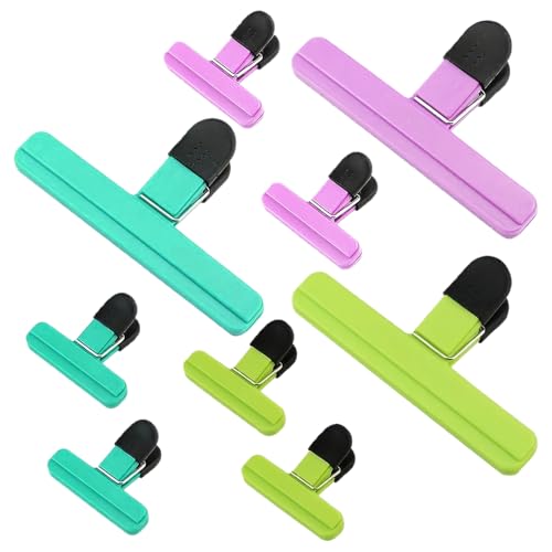 FxaumsGxuk Chip Clips,9 Stücke Lebensmittel Clip Verschlüsse - Robuster Verschluss mit luftdichtem Griff in zwei verschiedenen Größen,für Brot Snacks Kühlschrank Küchenaufbewahrung FxaumsGxuk Chip Clips,9 Stücke Lebensmittel Clip Verschlüsse - Robuster Verschluss mit luftdichtem Griff in zwei verschiedenen Größen,für Brot Snacks Kühlschrank Küchenaufbewahrung von FxaumsGxuk