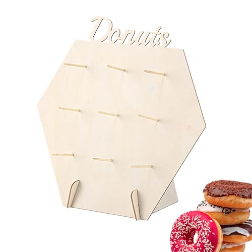 FxaumsGxuk Donut Board,9 Haken Rustikale Donut Halterung - Wiederverwendbarer Ständer Für Catering Geburtstag Cafe Party | Weihnachten Geburtstag Party Events FxaumsGxuk Donut Board,9 Haken Rustikale Donut Halterung - Wiederverwendbarer Ständer Für Catering Geburtstag Cafe Party | Weihnachten Geburtstag Party Events von FxaumsGxuk