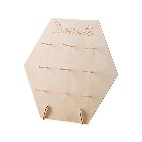 FxaumsGxuk Donut Halter Ständer Party - 9-Fach Halterung aus Holz - Dekorative Donut Halterung Für Café Hochzeit Feier Weihnachtstisch Tischdekoration - Hochzeit Buffet Tafel FxaumsGxuk Donut Halter Ständer Party - 9-Fach Halterung aus Holz - Dekorative Donut Halterung Für Café Hochzeit Feier Weihnachtstisch Tischdekoration - Hochzeit Buffet Tafel von FxaumsGxuk
