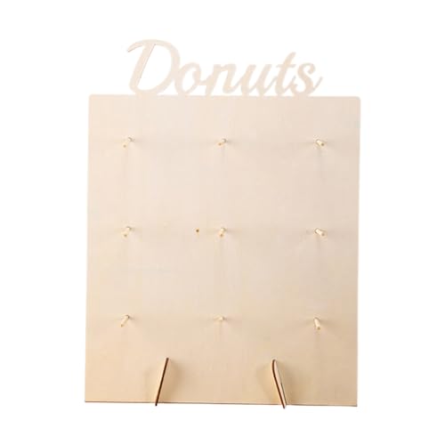 FxaumsGxuk Donut Stand | Holz 9-Fach Donut Ständer für Hochzeit | Display für Tischdekoration Buffet Café Party - Hochzeit Buffet Tafel von FxaumsGxuk