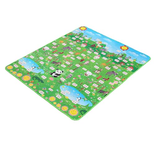 FxaumsGxuk Kinder Spielteppich | Picknickdecke Krabbelunterlage Bodenmatte - Doppelseitige Interaktive Matte Für Innenräume Kindergarten Kinderzimmer Sinnesanregung Aktivitäten Krabbelübungen Draußen FxaumsGxuk Kinder Spielteppich | Picknickdecke Krabbelunterlage Bodenmatte - Doppelseitige Interaktive Matte Für Innenräume Kindergarten Kinderzimmer Sinnesanregung Aktivitäten Krabbelübungen Draußen von FxaumsGxuk