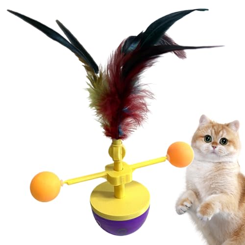 FxaumsGxuk Lustige Katzenspielzeuge - Hüpfendes Katzenpielzeug Mit Federn,Spielangel Für Haustier Kitten Zur Bewegung Und Beschäftigung,Für Kätzchen Interaktives Spielen Indoor FxaumsGxuk Lustige Katzenspielzeuge - Hüpfendes Katzenpielzeug Mit Federn,Spielangel Für Haustier Kitten Zur Bewegung Und Beschäftigung,Für Kätzchen Interaktives Spielen Indoor von FxaumsGxuk