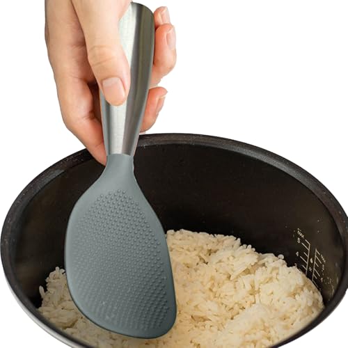 FxaumsGxuk Reislöffel - Stehende Silikon Reiskocher Schaufel Spatel | Rutschfeste Schaufel Küchenutensilien für Speisezubereitung Kochen Servieren Arbeitsplatte Haushalt Restaurant Salat | FxaumsGxuk Reislöffel - Stehende Silikon Reiskocher Schaufel Spatel | Rutschfeste Schaufel Küchenutensilien für Speisezubereitung Kochen Servieren Arbeitsplatte Haushalt Restaurant Salat | von FxaumsGxuk