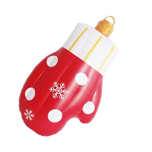 FxaumsGxuk Riesige Aufblasbare Weihnachtskugeln | PVC Weihnachtsdekoration Aufblasbare Deko | Festliche Atmosphäre Accessoires für Fensterbank Hof Rasen Garten Terrasse Outdoor Indoor Partys von FxaumsGxuk