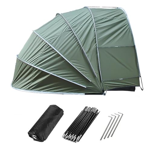 Zeltgarage Hängen 2 in 1 Fahrrad Zelt mit Doppeltüren für 2-5 Fahrräder Motorrad Abdeckplane Outdoor Motorradgarage Winterfest,Green Zeltgarage Hängen 2 in 1 Fahrrad Zelt mit Doppeltüren für 2-5 Fahrräder Motorrad Abdeckplane Outdoor Motorradgarage Winterfest,Green von Fxiaobin