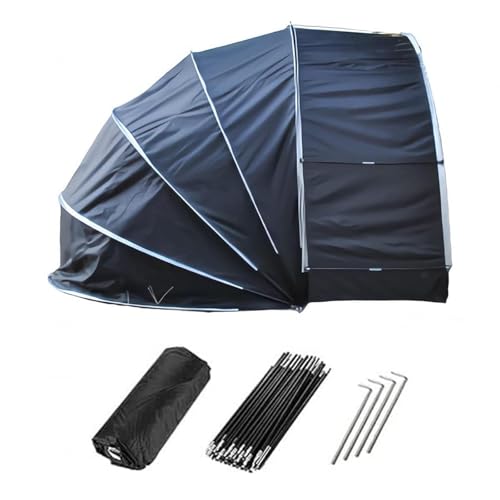 Zeltgarage Hängen 2 in 1 Fahrradgaragen Vor Wind,Regen,Schnee und Staub Schützen Motorrad Abdeckplane Outdoor Gartengerätehaus,Black Zeltgarage Hängen 2 in 1 Fahrradgaragen Vor Wind,Regen,Schnee und Staub Schützen Motorrad Abdeckplane Outdoor Gartengerätehaus,Black von Fxiaobin