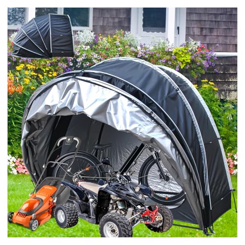 Zeltgarage Hängen 2 in 1 Fahrradschuppen mit Doppeltüren für 2-5 Fahrräder Fahrradzelt Motorrad Abdeckplane Outdoor,Black Zeltgarage Hängen 2 in 1 Fahrradschuppen mit Doppeltüren für 2-5 Fahrräder Fahrradzelt Motorrad Abdeckplane Outdoor,Black von Fxiaobin
