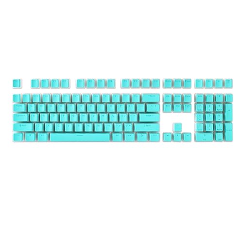 Fxndknjks 1Set Pudding Tastatur Hut Box Mechanische Tastatur Doppel Haut Milch Transparent Tastenkappe Spiel Tastatur Kappe () von Fxndknjks