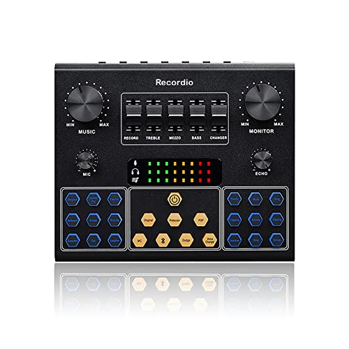 Fxndknjks -C9 Professionelle Soundkarte, Handy-Mikrofon, Live-AusrüStung, Dedizierte Soundkarte von Fxndknjks