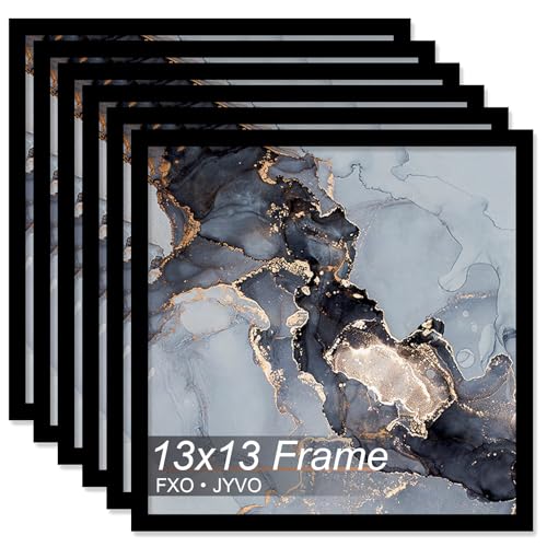 Fxojyvo Bilderrahmen, 33 x 33 cm, Schwarz, für 33 x 33 cm große, quadratische Bilder, Poster-Fotos, leicht und hochtransparent, 33 x 33 cm, 6 Stück, Schwarz / 33 x 33 cm Fxojyvo Bilderrahmen, 33 x 33 cm, Schwarz, für 33 x 33 cm große, quadratische Bilder, Poster-Fotos, leicht und hochtransparent, 33 x 33 cm, 6 Stück, Schwarz / 33 x 33 cm von Fxojyvo
