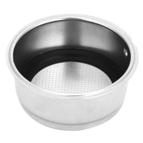 Einzeltassen-Kaffeefilterkorb, 51 mm Wiederverwendbar Abnehmbares Edelstahl-Kaffeemaschinenzubehör Siebträgerkorb von Fybida