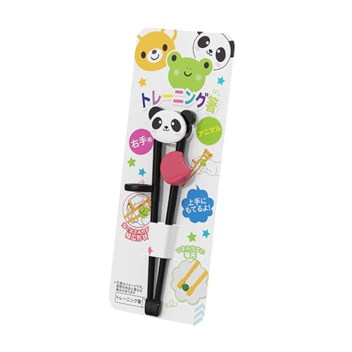 1 paar Baby Training Stäbchen Kind Essen Lernen Stäbchen Cartoon Tier Essen Helfer Für Kleinkinder rustikalgeschirr ( Black, One Size) von Fycakly