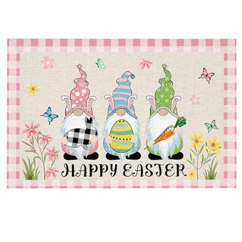 Badezimmer Heißer Ostern Fußmatten Hause Eintrag Matten Urlaub Dekorative Tür Matten Teppich Zwei (A, 80x50CM) von Fycakly
