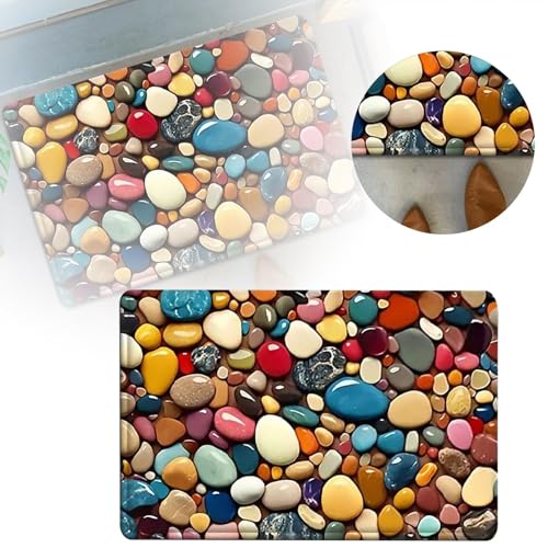 Badezimmer-Teppich Fußmatten-Set mit 3D-Blumendruck, moderner Badvorleger und Eingangsteppich mit hoher Saugfähigkeit, maschinenwaschbar, Bodenmatte für Badezimmer, Haustür, Innenbereich, (C, 60cm) Badezimmer-Teppich Fußmatten-Set mit 3D-Blumendruck, moderner Badvorleger und Eingangsteppich mit hoher Saugfähigkeit, maschinenwaschbar, Bodenmatte für Badezimmer, Haustür, Innenbereich, (C, 60cm) von Fycakly
