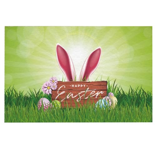 Badezimmer Teppiche Heißer Ostern Fußmatten Hause Eintrag Matten Urlaub Dekorative Tür Matten Teppich Neun (B, 80x50CM) von Fycakly