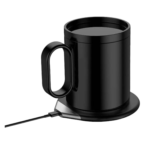 Cappuccino Tasse Intelligentes Tassenwärmer-Set mit Tasse Deckel, automatische Abschaltung, beheizte, intelligenter Keramik-Tassenwärmer, Kaffeetassen-Heizplatte für Büro, Reisen, Küche Cappuccino Tasse Intelligentes Tassenwärmer-Set mit Tasse Deckel, automatische Abschaltung, beheizte, intelligenter Keramik-Tassenwärmer, Kaffeetassen-Heizplatte für Büro, Reisen, Küche von Fycakly