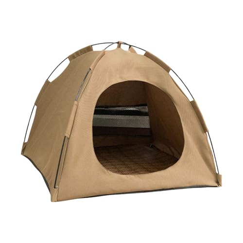 Dog Bed Katzenzelt, faltbar, mit Kühlkissen, tragbar, erfrischend atmungsaktiv, abnehmbar waschbar von Fycakly