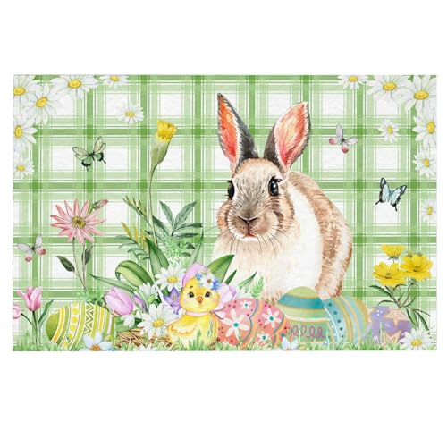 Duschvorleger Frottee Heißer Ostern Fußmatten Hause Eintrag Matten Urlaub Dekorative Tür Matten Teppich Fünf (C, 80x50CM) von Fycakly