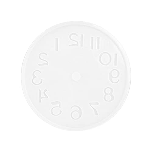 Epoxidform 2 Uhrenverzierungen Silikonform Spiegelharz Biskuitboden Backform (B, One Size) von Fycakly