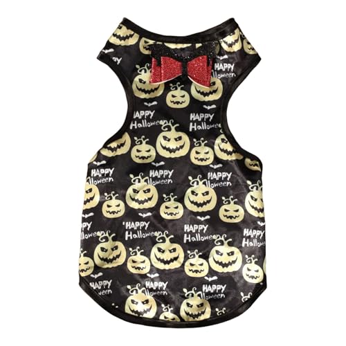 FledermausflüGel Kostüm 2024 Halloween Haustier Kleidung Halloween Party Kürbis Weste Kleine Hund Kleidung Kleine Mittlere Hunde (Black, L) von Fycakly