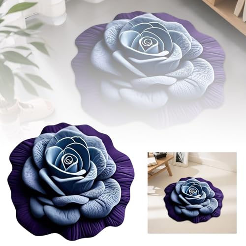 Fycakly Badezimmer Matte aus Blumen und Kieselgur, Bodenmatte mit 3D-Blumendesign, doppelt rutschfest und saugfähig, schnelltrocknender Badezimmerteppich für Schlafzimmer oder Ankleidebereich (A, A) Fycakly Badezimmer Matte aus Blumen und Kieselgur, Bodenmatte mit 3D-Blumendesign, doppelt rutschfest und saugfähig, schnelltrocknender Badezimmerteppich für Schlafzimmer oder Ankleidebereich (A, A) von Fycakly