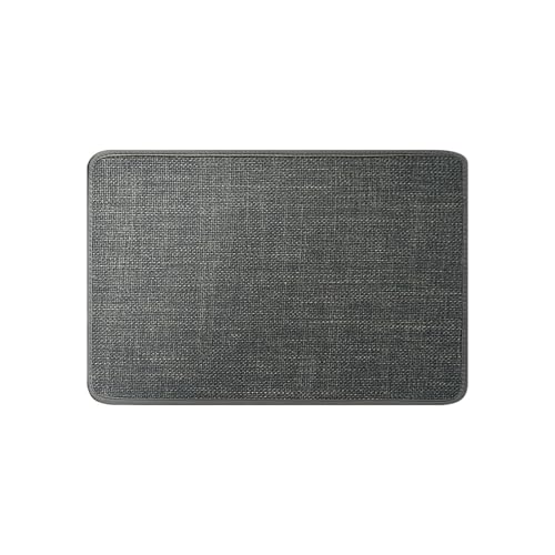 Fycakly Badezimmer Teppich Groß Saugfähigen Bad Teppich Flachs Leinen Matte Für Dusche Boden Weichen Bequemen Durable Hause (Dark Gray, A) von Fycakly