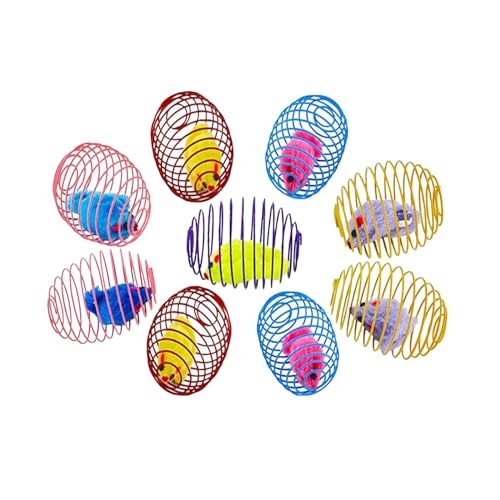 Fycakly Beißspielzeug Hund Käfig-Katzenspielzeug, Plüsch, einfarbig, niedliches Modellier-Haustierspielzeug (One Size) von Fycakly