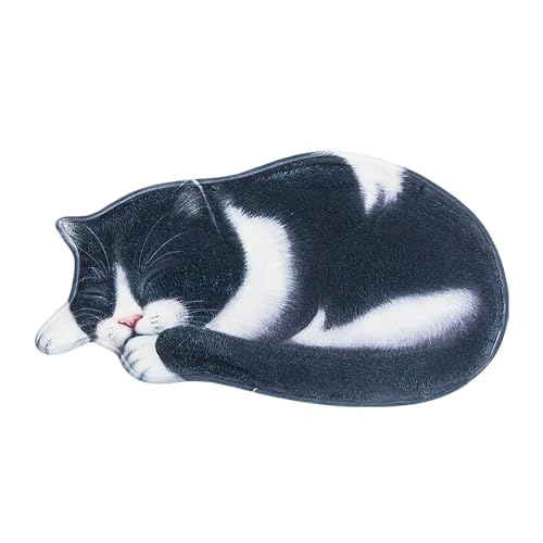 Fycakly Duschvorleger rutschfest Teppich in Katzenform, weich und saugfähig, Katzen-Badematte, rutschfeste Bodenmatte, waschbarer Badezimmerteppich, geeignet für Schlafzimmer, Küchen und (A, 40x76cm) Fycakly Duschvorleger rutschfest Teppich in Katzenform, weich und saugfähig, Katzen-Badematte, rutschfeste Bodenmatte, waschbarer Badezimmerteppich, geeignet für Schlafzimmer, Küchen und (A, 40x76cm) von Fycakly