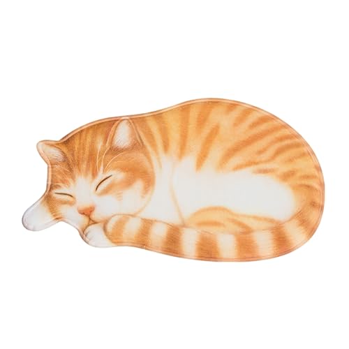 Fycakly Duschvorleger rutschfest Teppich in Katzenform, weich und saugfähig, Katzen-Badematte, rutschfeste Bodenmatte, waschbarer Badezimmerteppich, geeignet für Schlafzimmer, Küchen und (B, 40x76cm) Fycakly Duschvorleger rutschfest Teppich in Katzenform, weich und saugfähig, Katzen-Badematte, rutschfeste Bodenmatte, waschbarer Badezimmerteppich, geeignet für Schlafzimmer, Küchen und (B, 40x76cm) von Fycakly