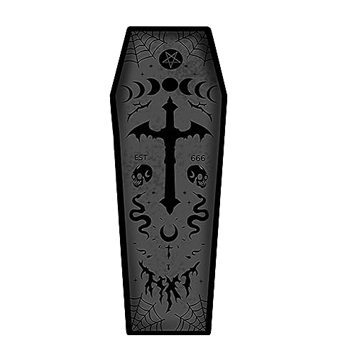 Fycakly Halloween Decorations Halloween-Teppich, dunkler Gothic-Teppich, Wohnzimmer-Dekoration, Schmutzteppich, Halloween-Event-Party- von Fycakly