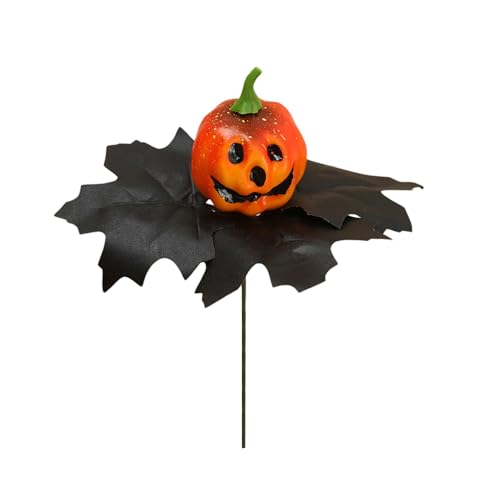 Fycakly Halloween Party Dekorationen Halloween Dekorationen Set Kürbis & Herbst Ahorn Blatt Zweig Herzstück Für Herbst Party Tischplatte Kaminsims (C, 19x18cm) von Fycakly