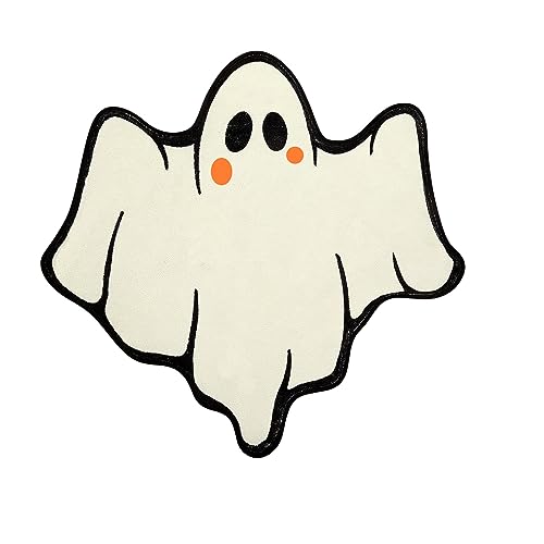 Fycakly Halloween Socks Niedlicher -Halloween-Teppich, gemütliche Familiendekoration mit künstlicher Schaffellstruktur, Badezimmerteppich mit Wasseraufnahme Rutschfester Funktion von Fycakly