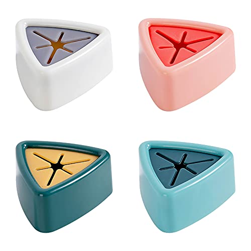 Fycakly Handtuchstopper Geschirrtuchhaken Perforierter Lappenstopper Handtuchaufbewahrung Toilette Badezimmerhaken Lappenlagerregal 4-teilig Gemischte Farbe Aufbewahrungstasche von Fycakly