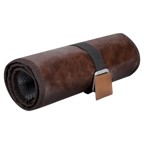 Fycakly Herren Kulturbeutel Reiseset Badezimmerrolle Aufbewahrungstasche für Rasierset Toilettenartikel Zubehör ​​Stoff Aufbewahrungsboxen​​ (A, 26X10CM) von Fycakly