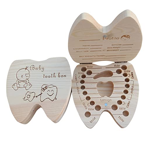 Fycakly Hölzerne Laubkiste Fötushaar Nabelschnur Sammelkiste Baby-Souvenirkiste Unterbettkommode von Fycakly
