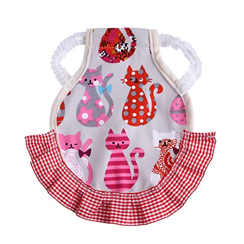 Fycakly Hunde Kleidung für Kleine Hunde Hühnersattel-Henne-Schürze mit elastischen Riemen, Henne-Feder-Fixier-Flügel-Rückenschutz für kleine, mittlere große Hühner (F, One Size) von Fycakly