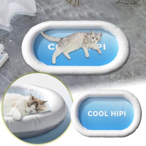 Fycakly Hundebett Mittelgroße Hunde Pet Ice Sommer Cool Erfrischende Oval EIS Bett Katze Und Wärme Katze von Fycakly
