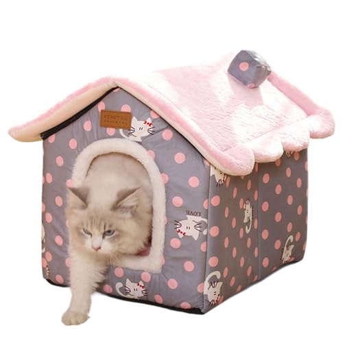 Fycakly Hundekissen Grosse Hunde Gemütliches, waschbares Katzenbett, weiches Haustier für Hauskatzen, warmes, bequemes Katzenbett mit abnehmbarem Bezug von Fycakly