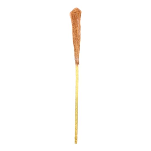 Fycakly Indoor Halloween Dekorationen Halloween Hexe Kunststoff Hexe Besenstiel Cosplay Requisiten Realistische Flying Stick Zubehör für Kostüme (Black, 80cm) von Fycakly