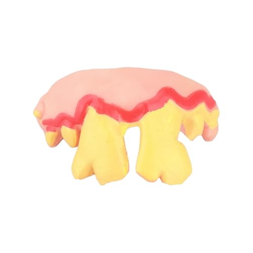 Fycakly Kauspielzeug Katze Hundeprothesen Silikonspangen für Hunde Prothesen Kauspielzeug für Hunde Einfach zu verwendendes Hundespielzeug Zähne Interaktives Spielzeug (Karies) (5x2x3cm) von Fycakly