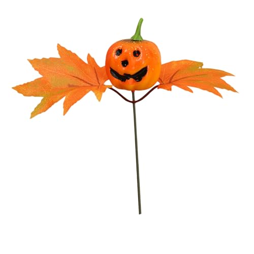Fycakly Outdoor Halloween Dekorationen Halloween Dekorationen Set Kürbis & Herbst Ahorn Blatt Zweig Herzstück Für Herbst Party Tischplatte Kaminsims (B, 19x18cm) von Fycakly