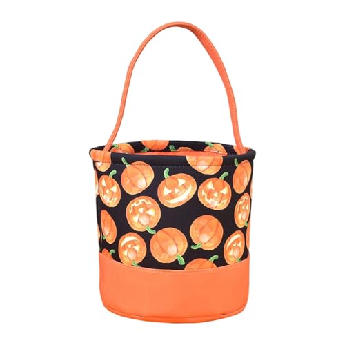 Fycakly Outdoor Halloween Dekorationen Halloween-Süßigkeiten-Party-Dekorationen, Trick oder Halter, Kürbis-Themen-Aufbewahrung für Feiertags-Festlichkeiten (A, 23cm) von Fycakly
