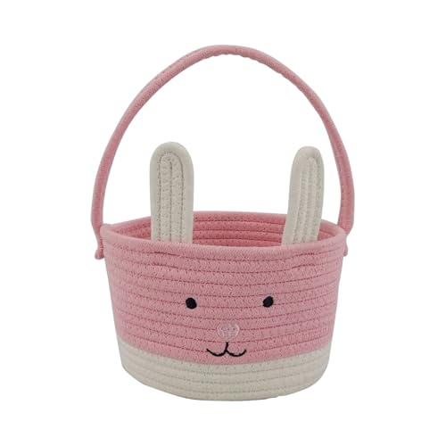 Fycakly Seilaufbewahrung mit Griff, praktische Hasenaufbewahrung, Aufbewahrung auf dem Schreibtisch ​​Stoff Aufbewahrungsboxen​​ (C, 23x20x14cm) von Fycakly