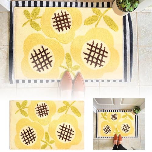 Fycakly Teppich Oval Ultimativer Teppich: Werten Sie Ihr Zuhause mit einem stilvollen, strapazierfähigen Bodenbelag auf – perfekt für Familien und! (A, 40x60cm) von Fycakly