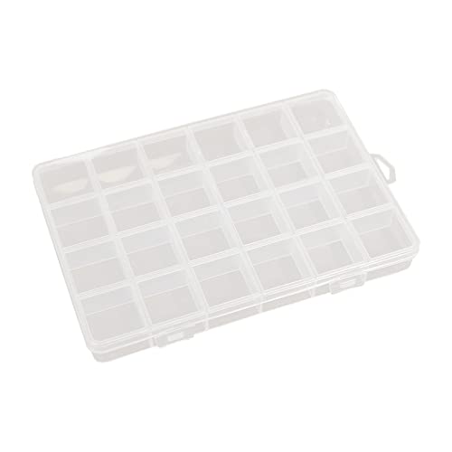 Fycakly Trennwände Craft Tackle Organizer Aufbewahrungsbehälter Klare Schmuck Aufbewahrungsbox Abnehmbarer Fall Craft Beads Organizer ​​Garderoben Speichersystem​​ (White, One Size) von Fycakly