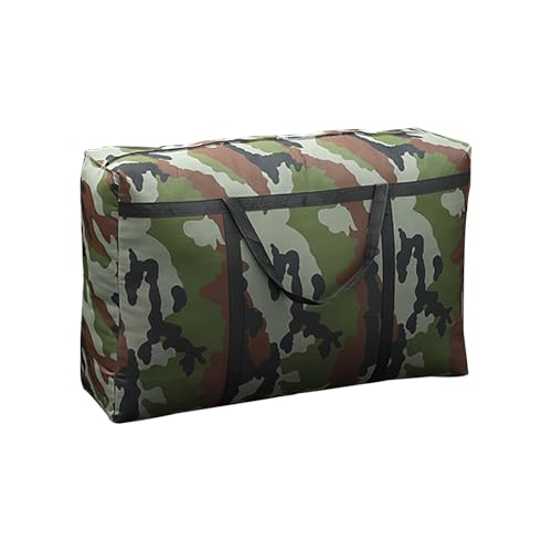 Fycakly Umzugstasche, gewebte Tasche, Quilt-Aufbewahrungstasche, verdicktes Tuch, tragbare Umzugspacktasche, Gepäcktasche ​​Unterbringung für Textilien​​ (Camouflage, One Size) von Fycakly