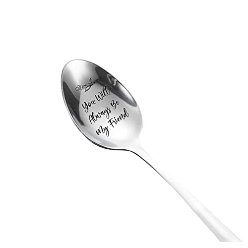 Geschirr Gravierter Löffel Bestes Geschenk für Ehemann Frau Familie Freunde Geschirr Bedruckter Edelstahllöffel hochzeitsgeschirr (A, One Size) von Fycakly